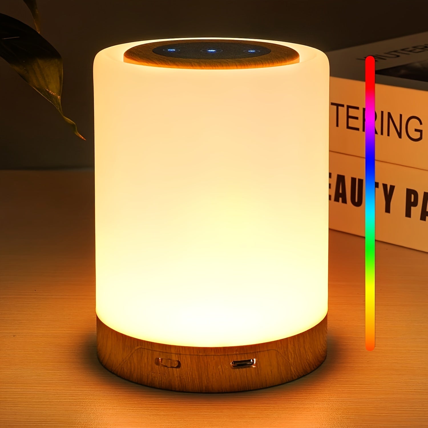 NNETM LED Night Light Touch Control Rechargeable Lamp-2