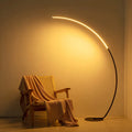 Modern RGBW Curved Floor Lamp | Sleek Ambient Lighting for Home-0