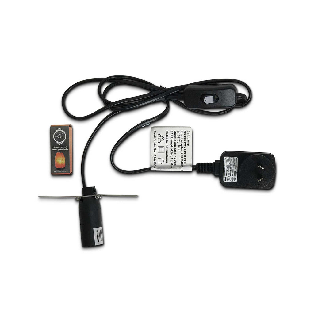 12V 12W 6.5" Ball Himalayan Pink Salt Lamp Carved Rock Crystal Light Bulb On/Off-1