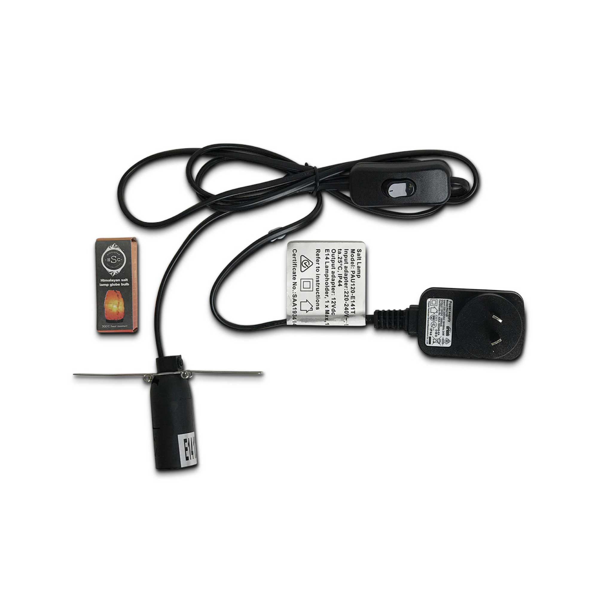 12V 12W 6.5" Ball Himalayan Pink Salt Lamp Carved Rock Crystal Light Bulb On/Off-1